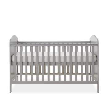 Whitby Cot Bed- Warm Grey - Height Adjustable Heighest Setting