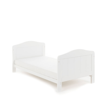 Whitby Cot Bed- White- Toddler Bed Side View