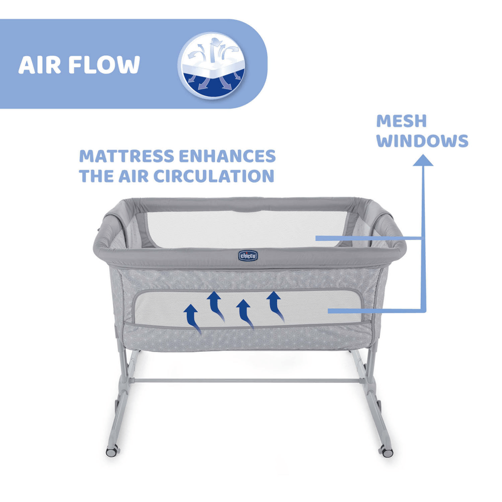 Chicco Next2Me Dream Side Sleeping Crib Luna BabyMonitorsDirect