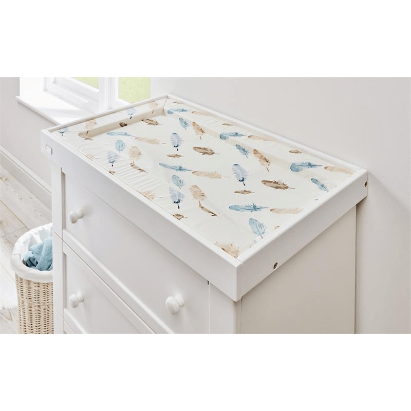 East Coast Changing Mat - Feathers (Blue)