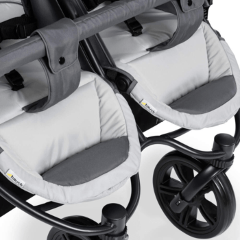 Poussette Jumeaux Roadster Duo SLX - Grey silver HAUCK Pas Cher