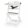 Kinderkraft Enock Wooden Highchair - White