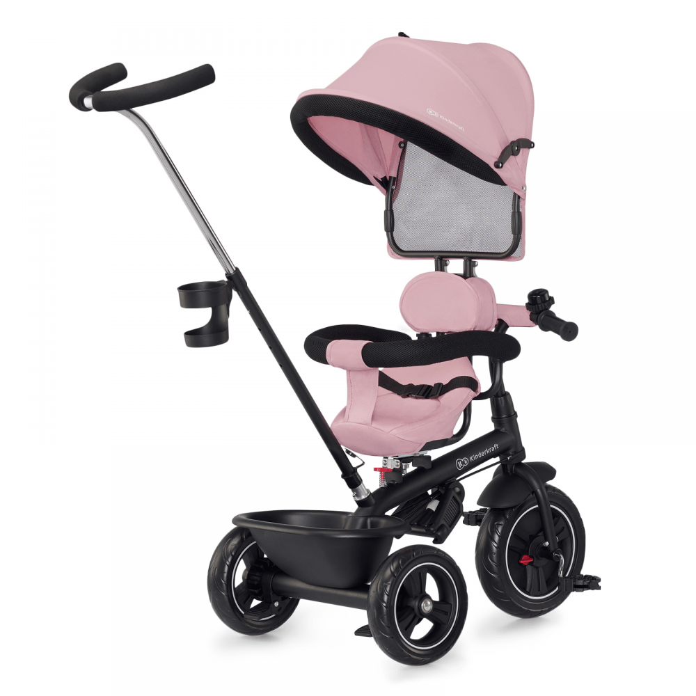 Kinderkraft Freeway Tricycle, Pink, Babies First Bike, Push bike