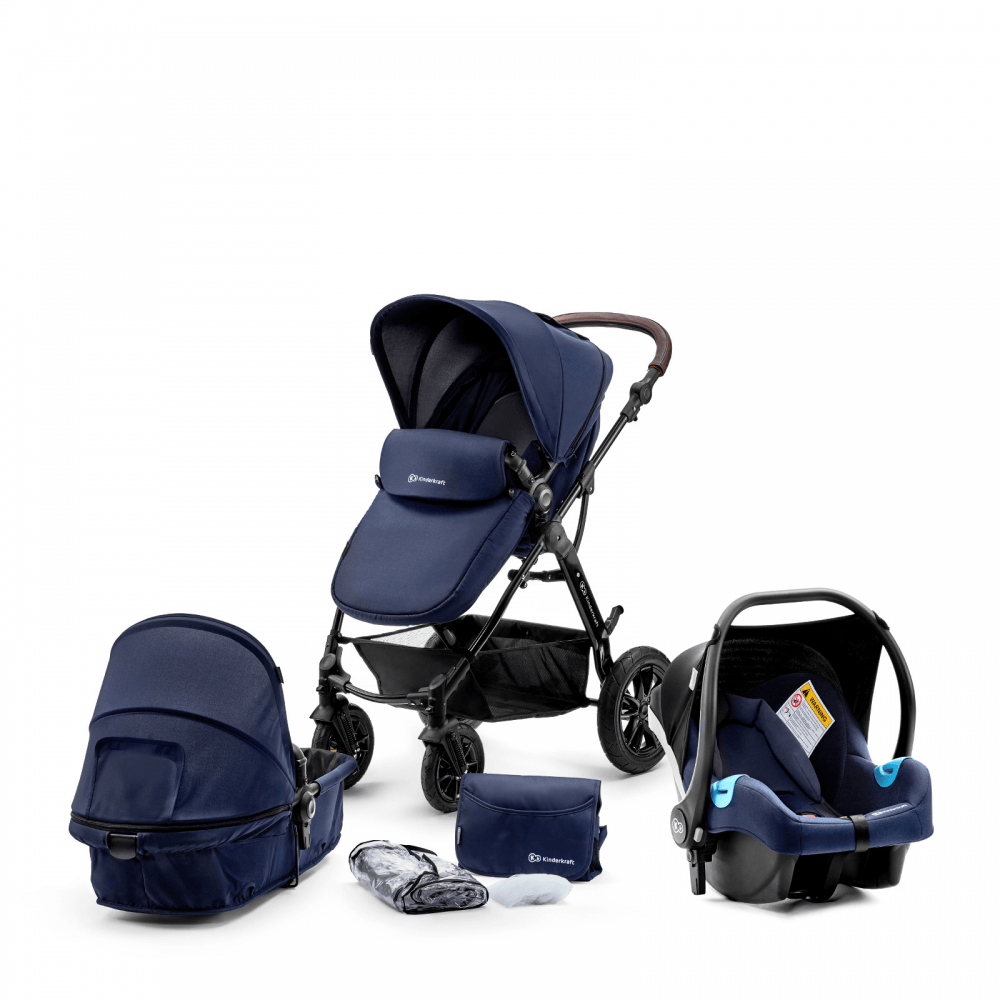 Kinderkraft Moov 3 in 1 Travel System - Navy, Baby Travel