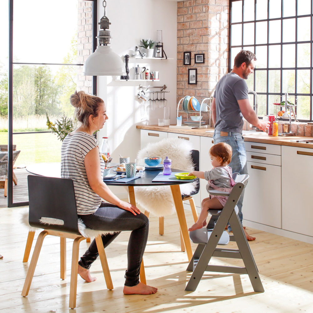 Hauck Alpha+ Wooden Highchair - Grey