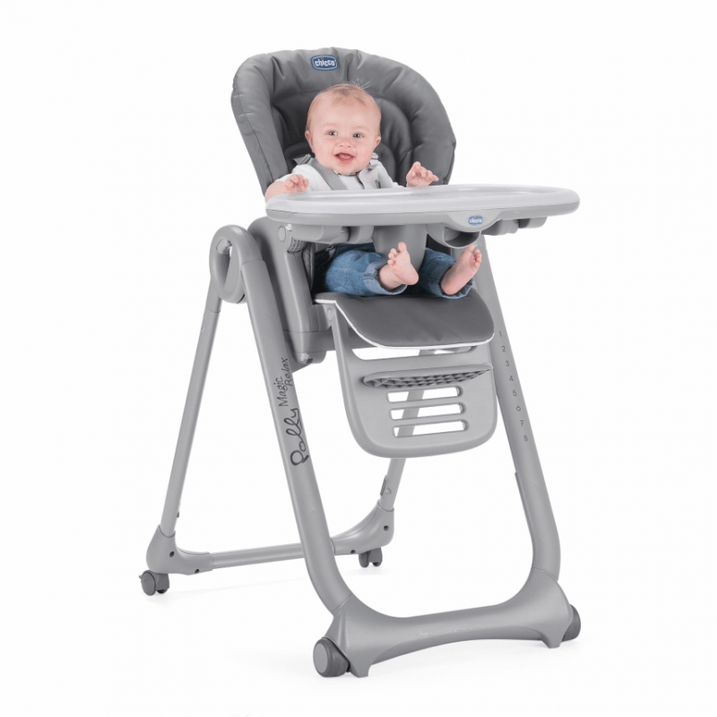 Chaise haute Polly Magic Relax Graphite - Made in Bébé