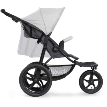 Hauck Runner Stroller Three Wheel Stroller Pushchair Grey Buggy