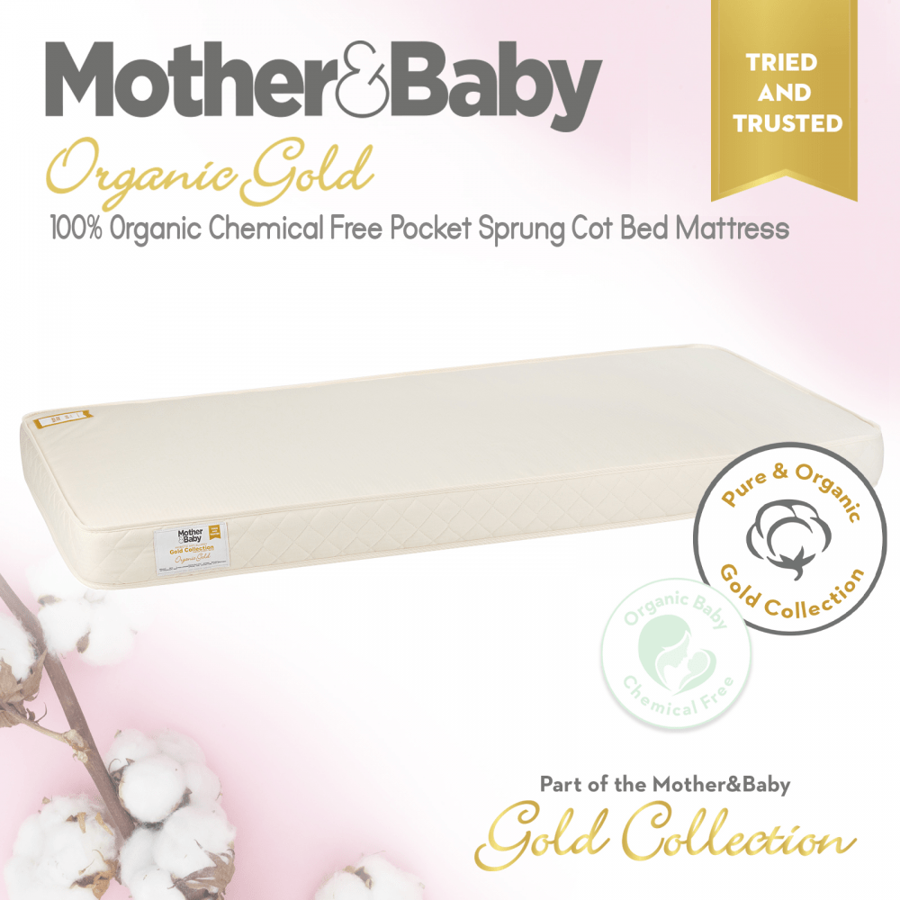 Mother Baby Organic Chemical Free Cot Bed Mattress CotBed Organic