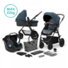 Kinderkraft XMOOV 3 in 1 Travel System - Denim