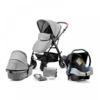 kinderkraft xmoov 3 in 1 travel system grey