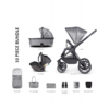 Venicci Tinum 2.0 3 in 1 Travel System with Ultralite Car Seat in Black- Magnetic Grey