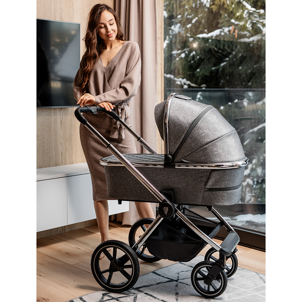 Venicci Tinum 2.0 2in1 Travel System- City Grey- 8 Piece Bundle