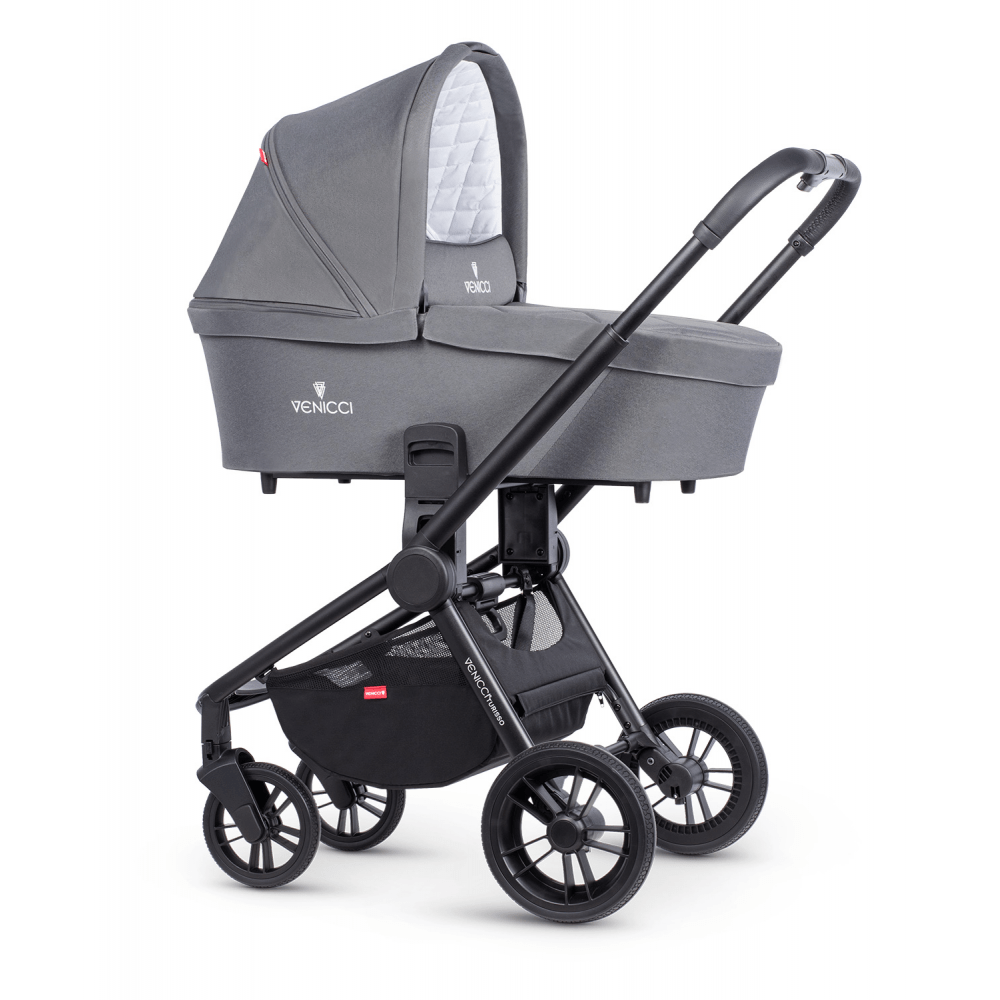 Venicci Turisso 2 in 1 Travel System 8 Piece Bundle - Rock Grey