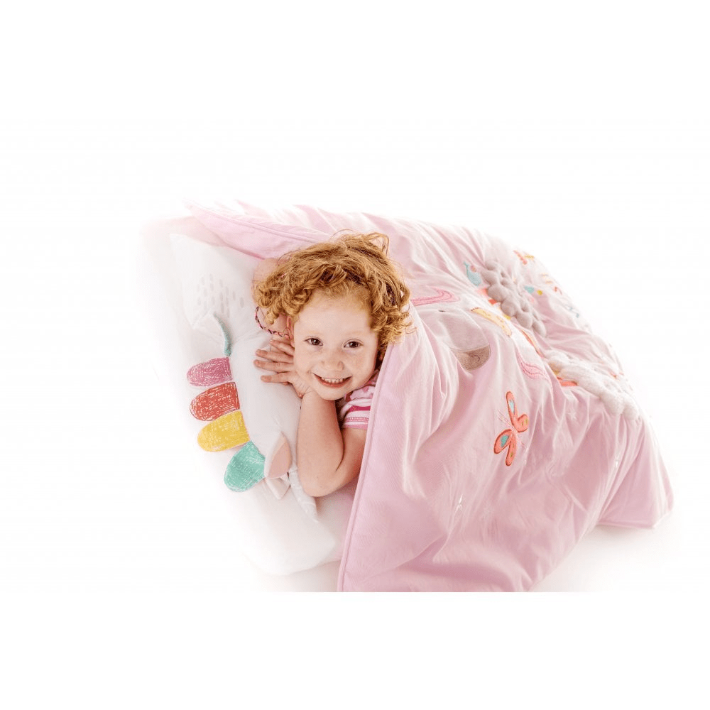 Bizzi Growin Cot Bed Quilt - Rainbows & Unicorns