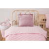 Bizzi Growin Dutch Velvet Quilted Throw - Pink