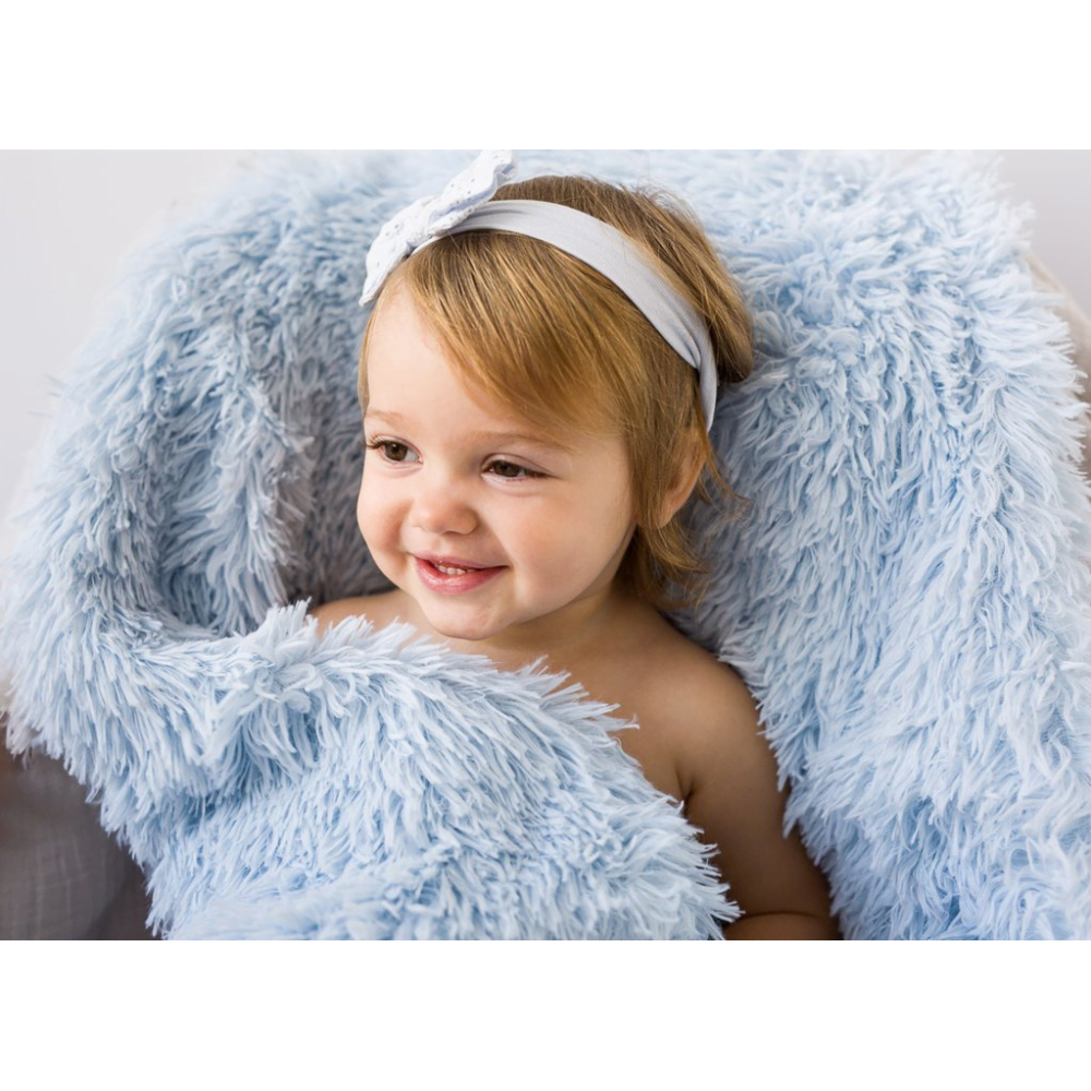 Bizzi Growin Koochicoo Baby Shawl - Powder Blue