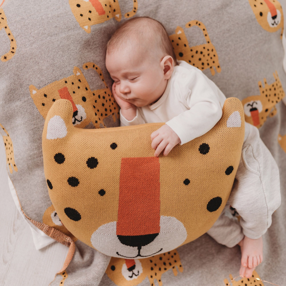 Bizzi Growin Leopard Shaped Cushion