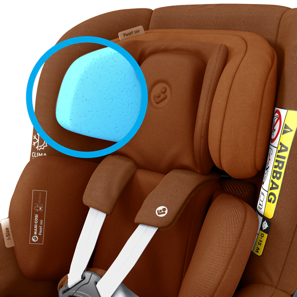 Maxi Cosi Pearl 360 i-Size Car Seat - Authentic Cognac