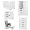 Obaby Stamford Classic Sleigh 5 Piece Room Set – White