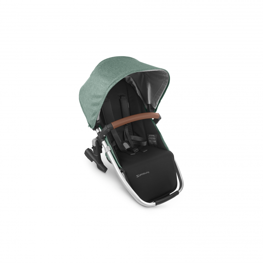 UppaBaby Vista V2 Rumble Seat Emmett - Sage Green Melange/ Saddle Leather