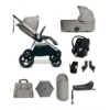 Mamas & Papas Ocarro 3 in 1 Travel System 9 Piece Bundle Including Cybex Aton 5 Car Seat - Woven Grey