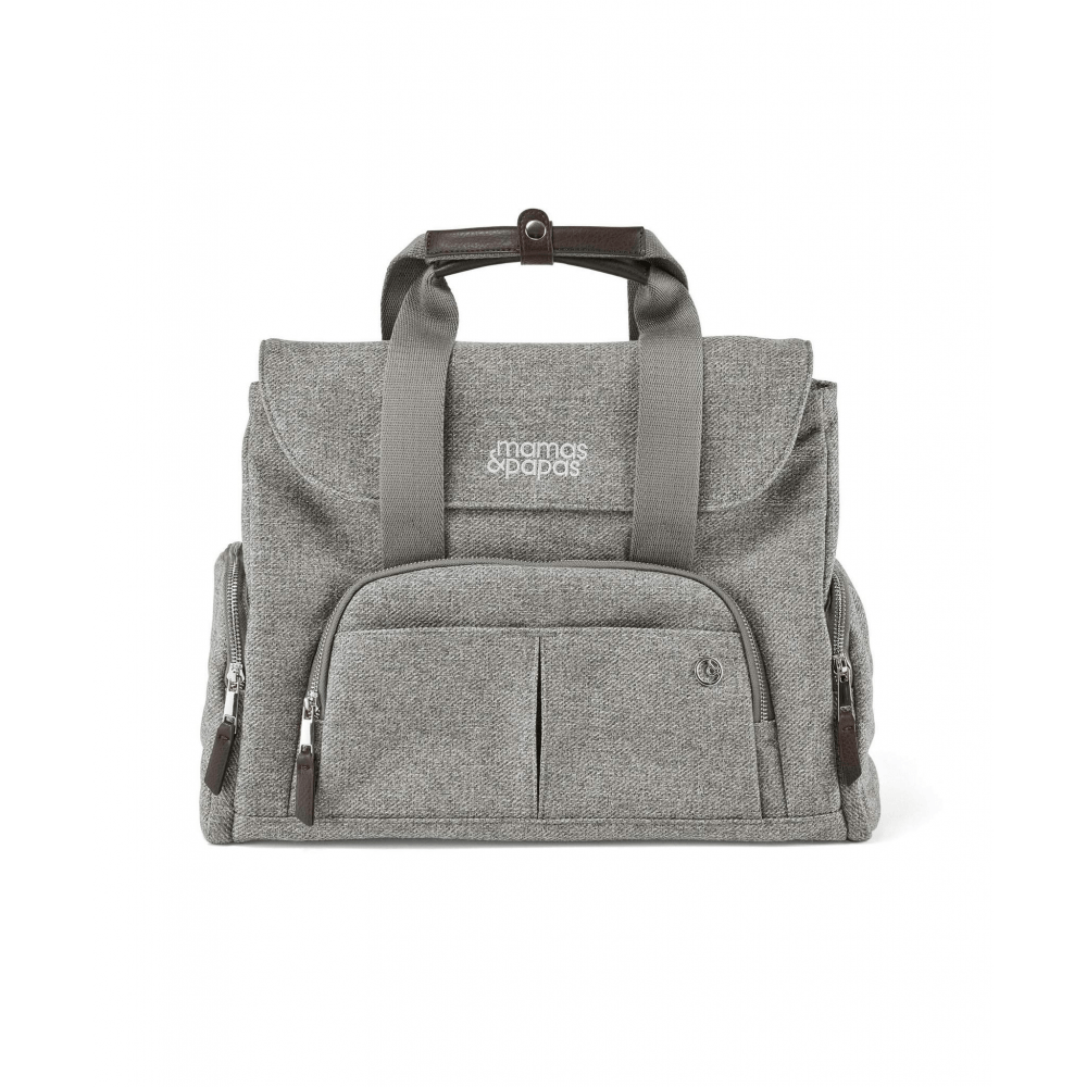 Mamas & Papas Ocarro 3 in 1 Travel System 9 Piece Bundle Including Cybex Aton 5 Car Seat - Woven Grey