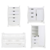 Obaby Stamford Classic Sleigh 4 Piece Room Set – White