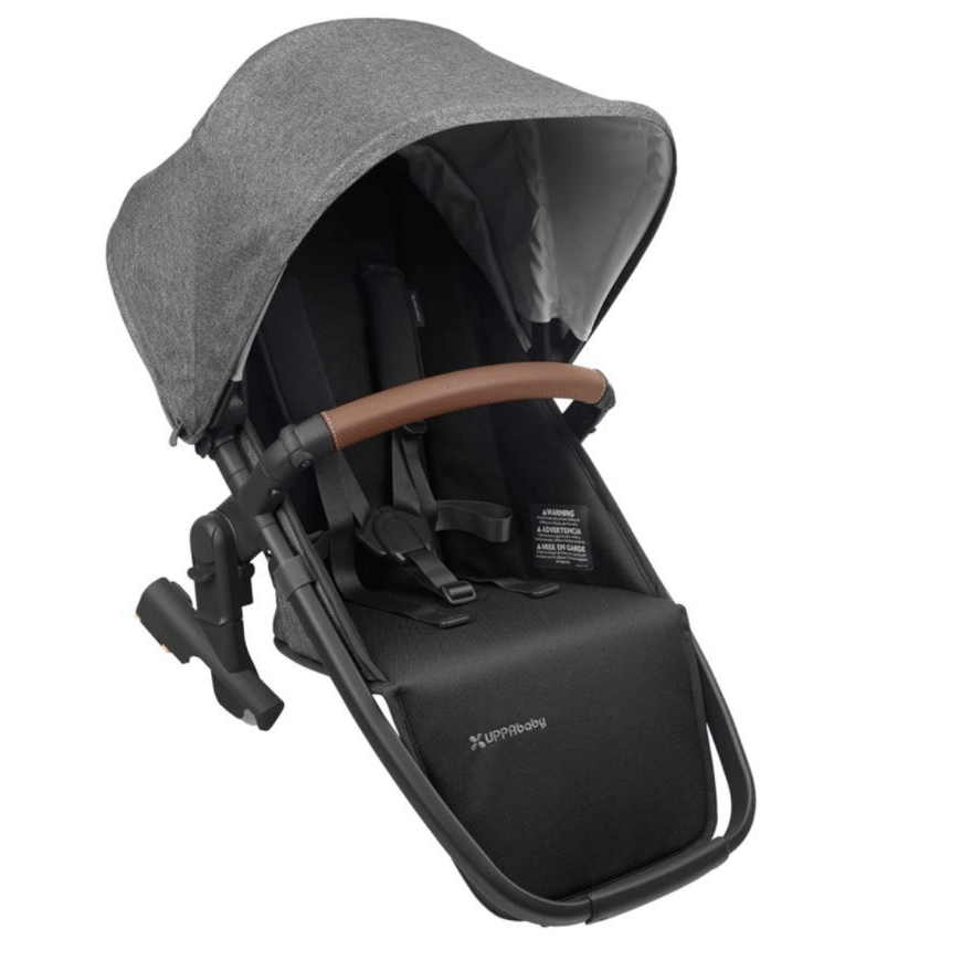 UppaBaby Vista V2 Rumble Seat - Greyson - Charcoal Melange/ Saddle Leather