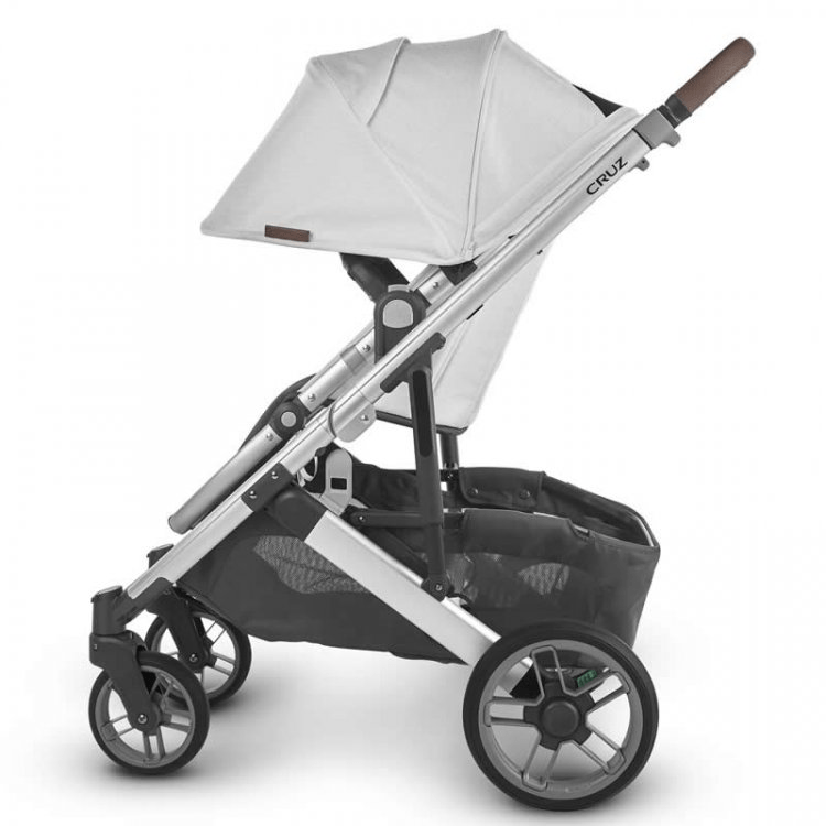 UppaBaby Cruz V2Pushchair Bryce White Marl Chestnut Leather