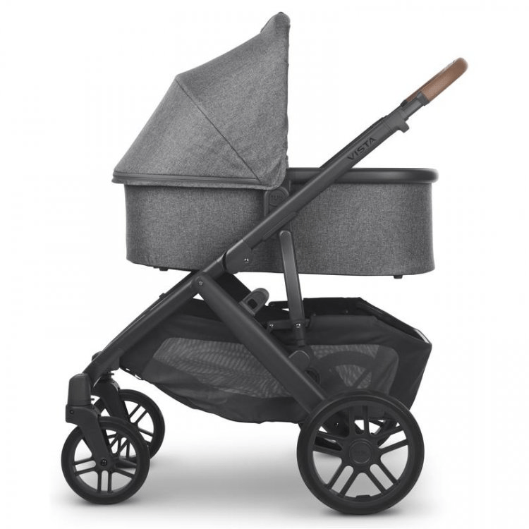 UppaBaby Vista V2 Greyson Pushchair - Charcoal Melange/Saddle Leather