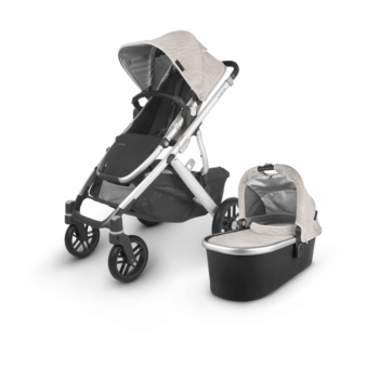 UppaBaby Vista V2 Sierra Pushchair - Dune Knit/ Black Leather