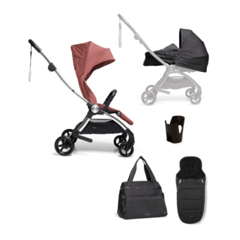 Mamas & Papas Airo 5 Piece Essential Travel System Bundle - Grapefruit