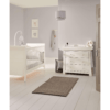 Mia 2 Piece Nursery Set with Cot Bed & Dresser – White
