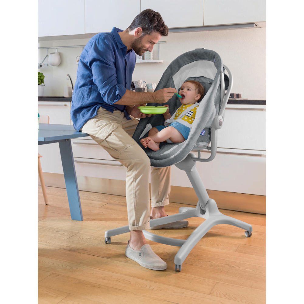 Chicco 4 in 1 Baby Hug Air Crib/Seat - Titanium