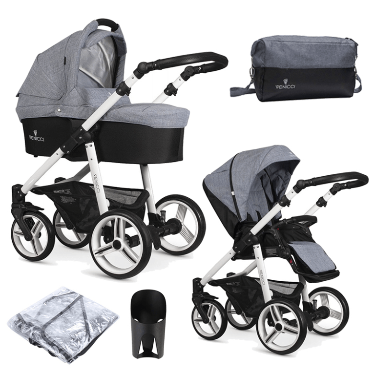 venicci travel system grey and white