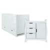 Obaby Stamford Classic Sleigh 2 Piece Room Set - White