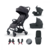 MiniUno TouchFold Travel System - Black Herringbone