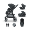 MiniUno Toura Travel System - Black Herringbone