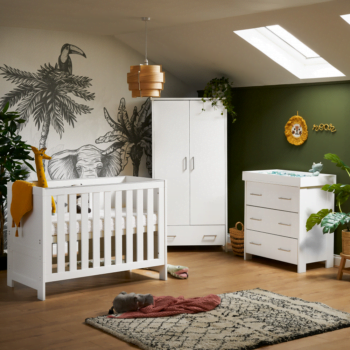 Obaby Nika Mini 3 Piece Room Set - White Wash