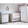 Obaby Nika Mini 3 Piece Room Set - Grey Wash & White