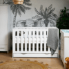 Obaby Nika Cot Bed & Under Drawer - White Wash
