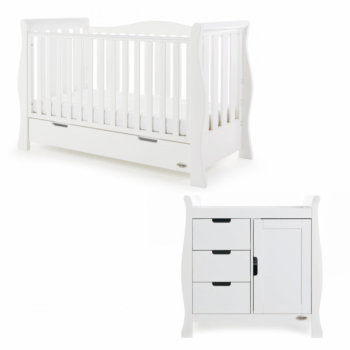 Obaby Stamford Luxe 2 Piece Room Set - White