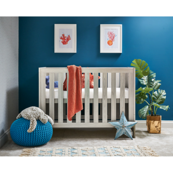 Obaby Nika Mini Cot Bed- Grey Wash
