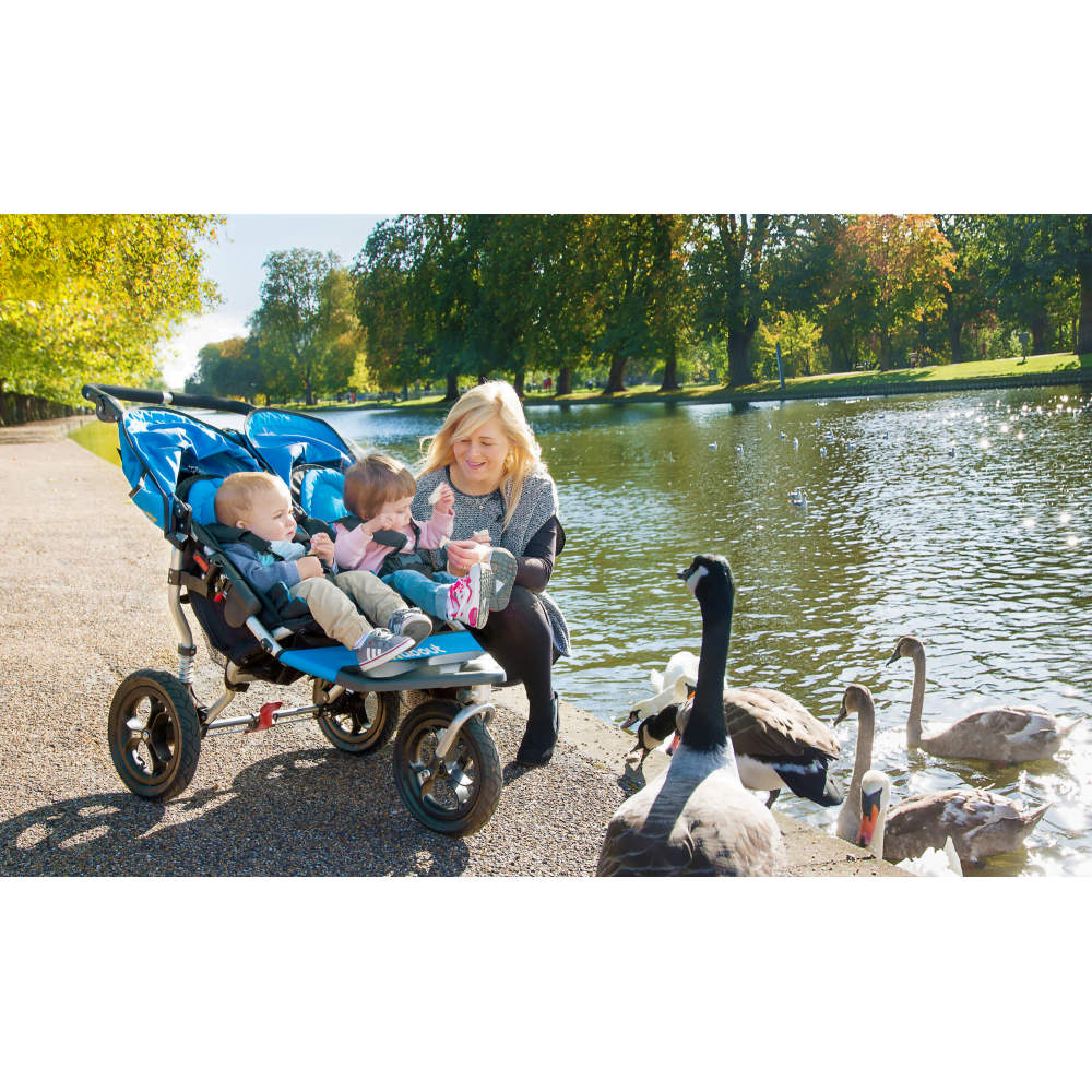 Out n About Nipper V4 Double Pushchair - Steel Grey