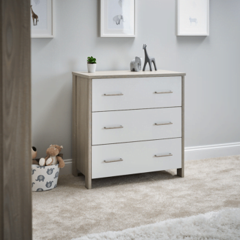 Obaby Nika Changing Unit- Grey Wash and White