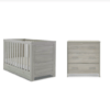 Obaby Nika Mini 2 Piece Room Set & Underdrawer - Grey Wash