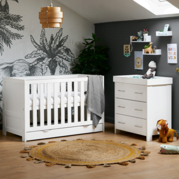 Nika 2 Piece Room Set & Under Drawer - White Wash