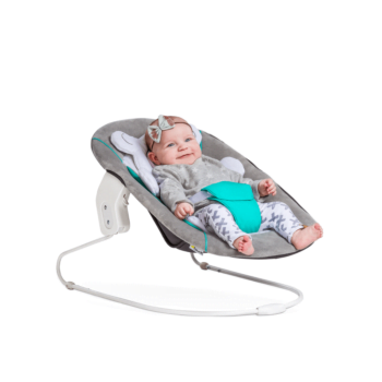 Hauck Alpha Bouncer 2 in 1 - Hearts Grey - BabyMonitorsDirect