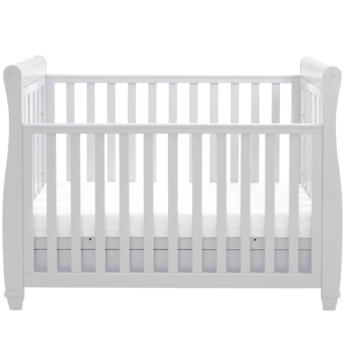 Eva Sleigh Dropside Cot Bed Nursery Furniture Baby Cot
