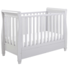 Babymore Eva Sleigh Dropside Cot Bed with Drawer – Grey